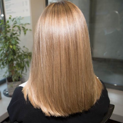 Blond Strähnchen Glossing